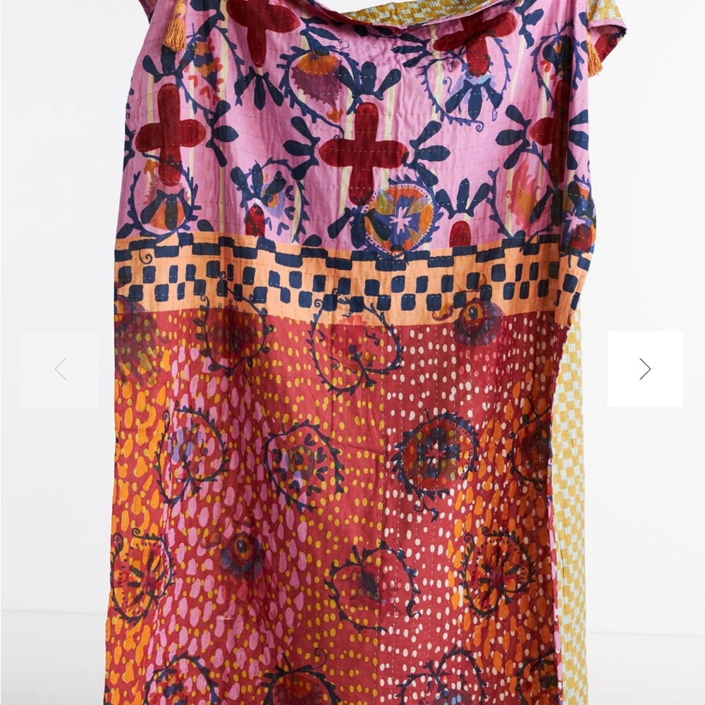 Anthropologie UPCYCLED VENDIMA THROW BLANKET